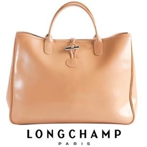 ♣️Longchamp♣️ Classic Roseau Tote Cream Pi…